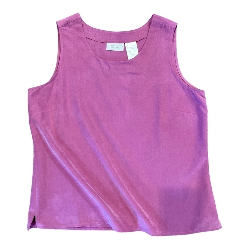 JACLYN SMITH CLASSIC, WOMENS SOFT & COMFORTABLE, SLEEVELESS TOP. SIZE L